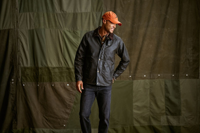 Barbour&reg; Tracker Waxed Jacket - OLIVE