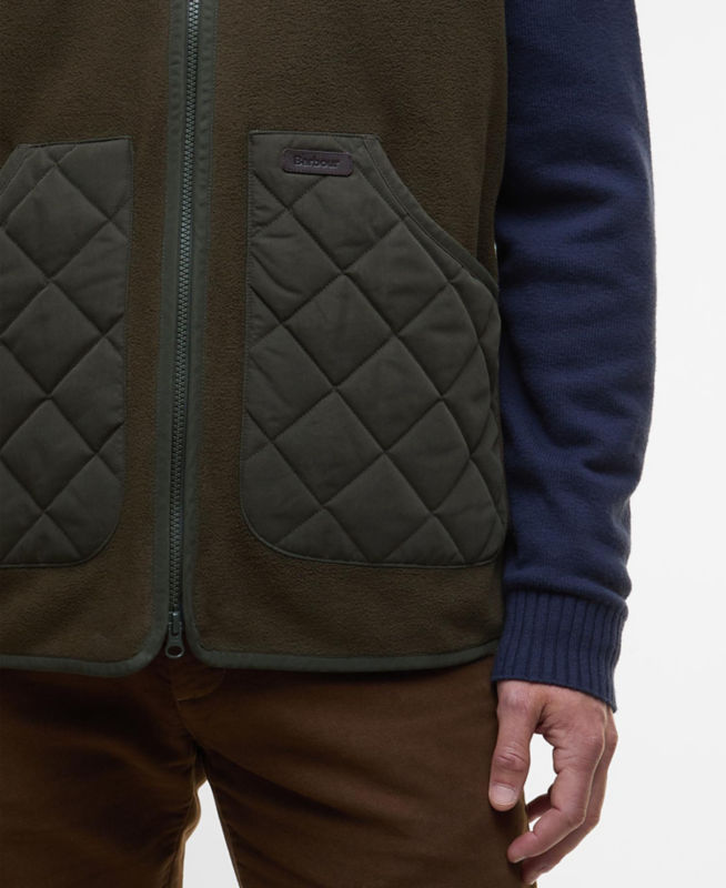 Barbour&reg; Lowich Fleece Gilet - OLIVE image number 3