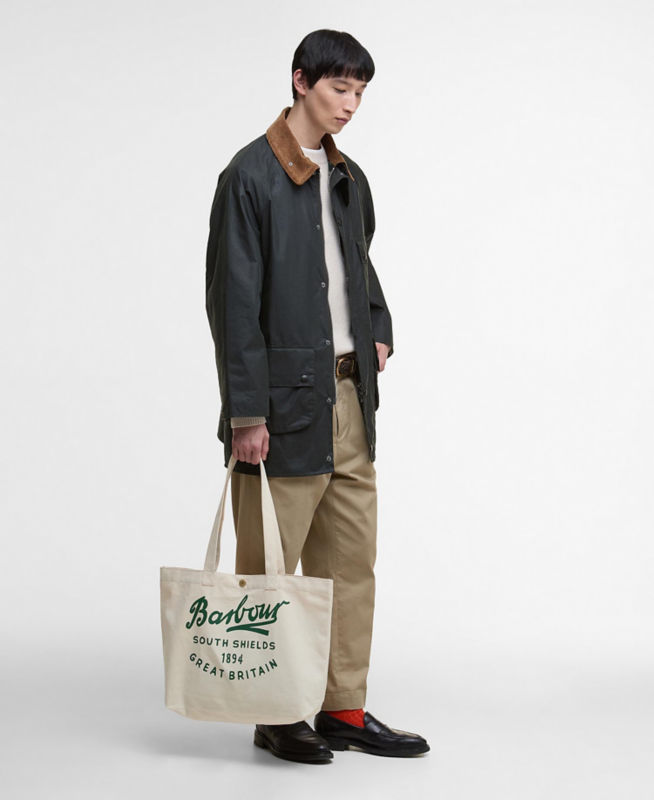 Barbour&reg; Script Tote - NATURAL image number 2