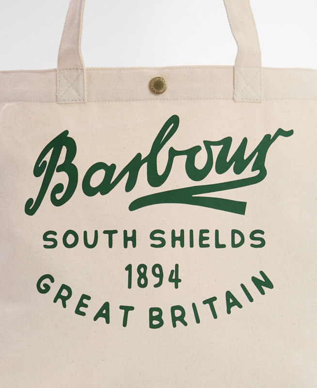 Barbour&reg; Script Tote - NATURAL image number 1