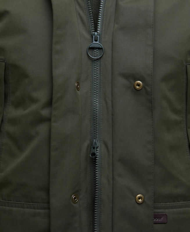 Barbour&reg; Farlam Waterproof Jacket - OLIVE image number 3