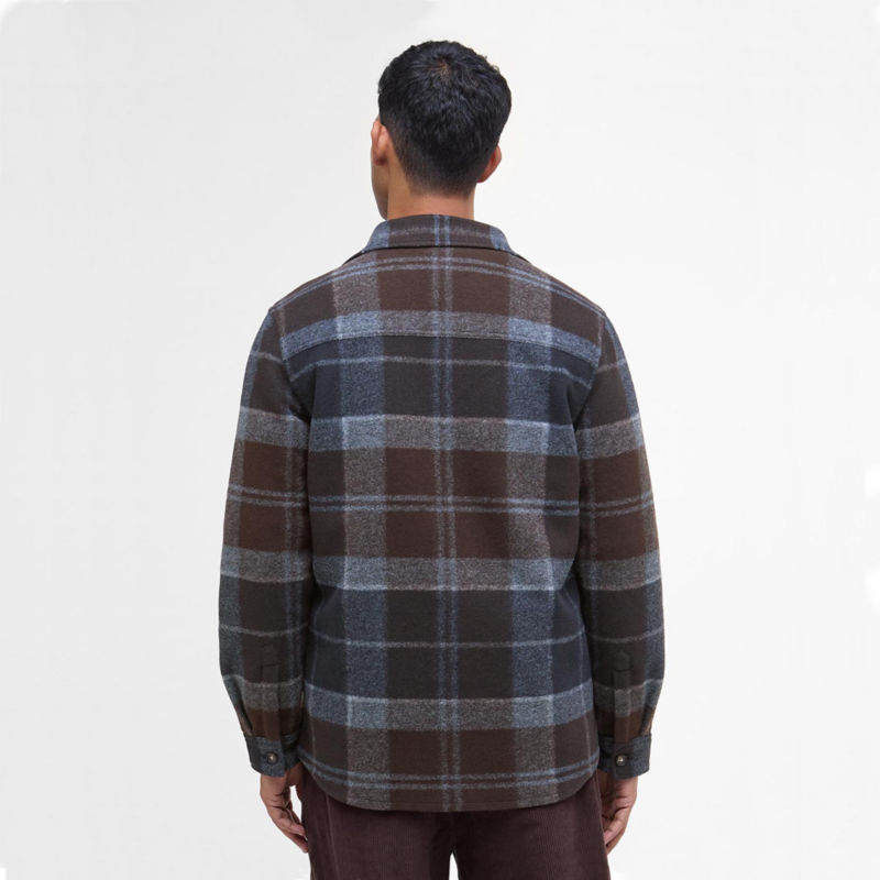 Barbour&reg; Chapter Tailored Check Overshirt - MIDNIGHT OAK TARTAN image number 3