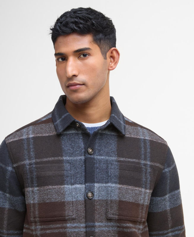 Barbour&reg; Chapter Tailored Check Overshirt - MIDNIGHT OAK TARTAN image number 1