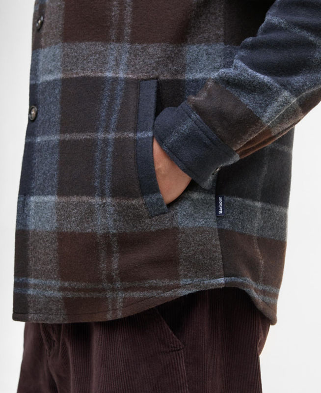 Barbour&reg; Chapter Tailored Check Overshirt - MIDNIGHT OAK TARTAN image number 2
