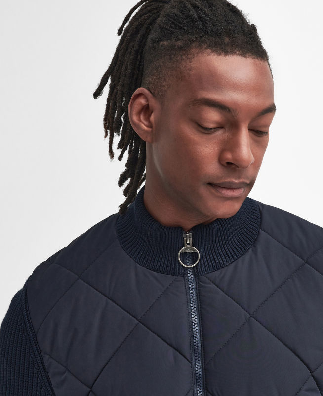 Barbour&reg; Newland Knitted Zip Sweater Jacket - NAVY image number 1
