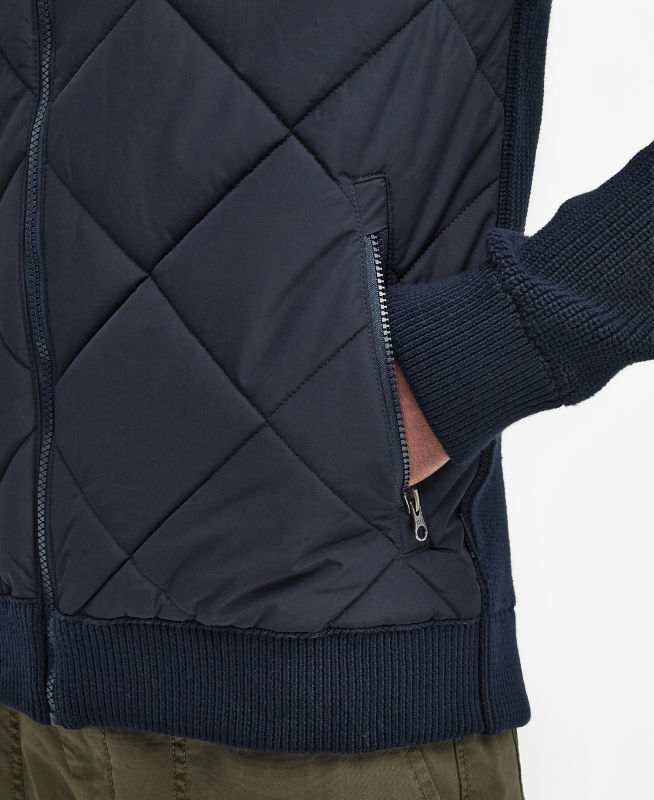 Barbour&reg; Newland Knitted Zip Sweater Jacket - NAVY image number 3