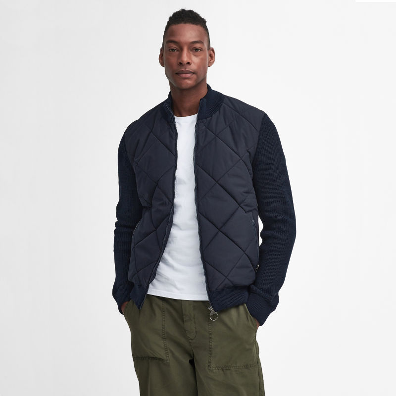 Barbour&reg; Newland Knitted Zip Sweater Jacket - NAVY