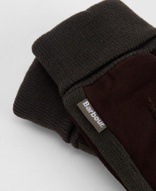 Barbour&reg; Magnus Gloves - BROWN/OLIVE image number 2