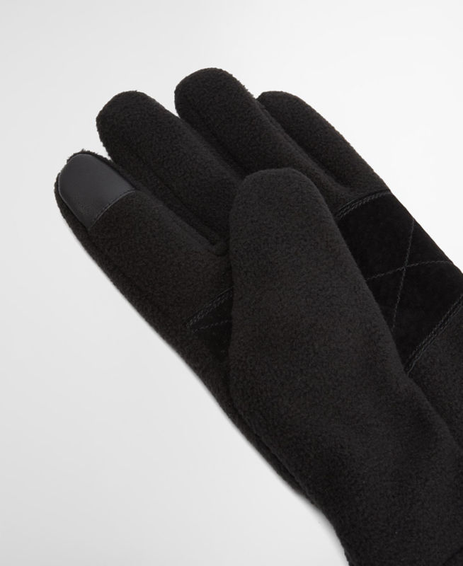 Barbour&reg; Coalford Fleece Gloves - BLACK image number 1