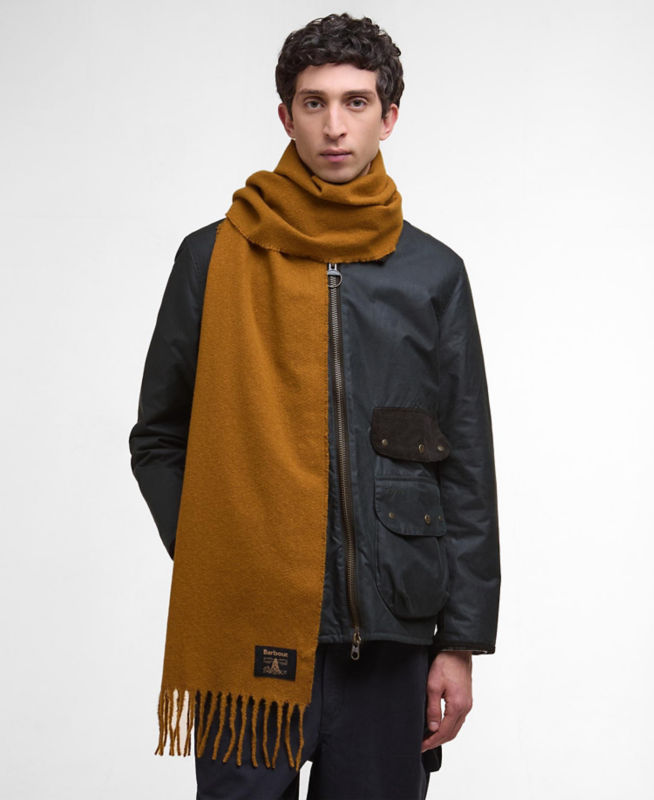 Barbour&reg; Brandy Boucl&eacute; Scarf - BRONZE BROWN image number 2