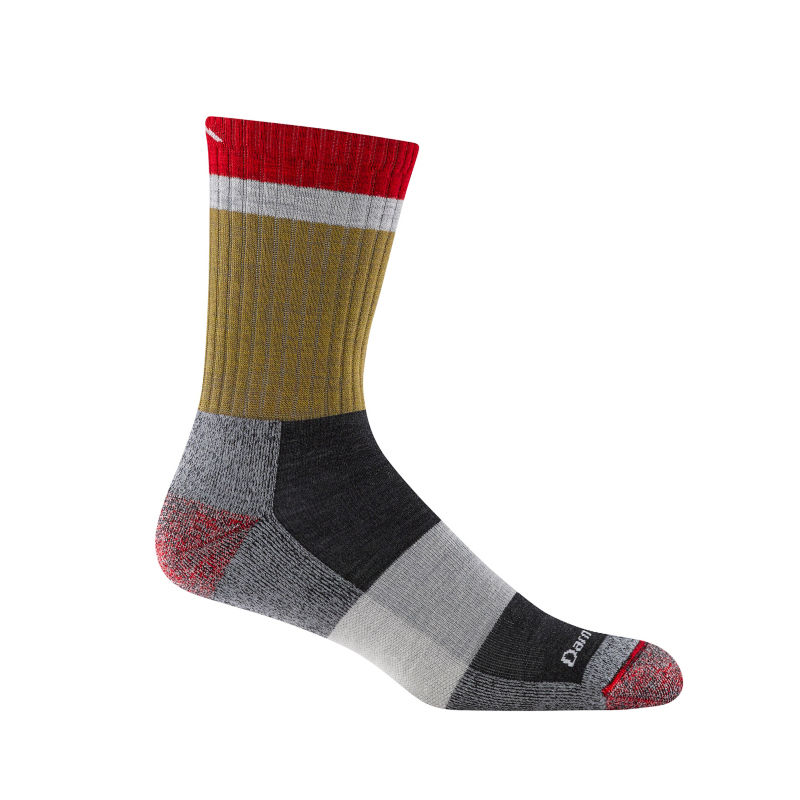 Darn Tough&reg; Heady Stripe Micro Crew Socks - ASH