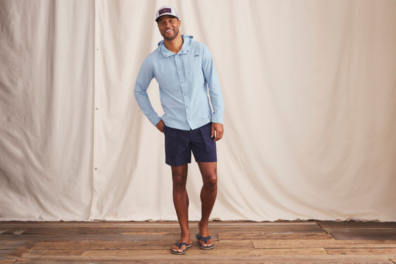 PRO Sun Stretch Hoodie - COASTAL BLUE image number 3