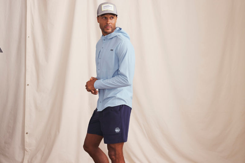 PRO Sun Stretch Hoodie - COASTAL BLUE image number 4