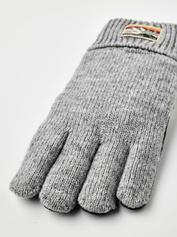 Hestra Raggwool Deerskin Gloves - GREY image number 1