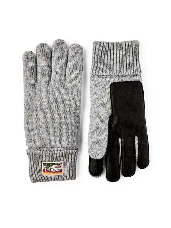 Hestra Raggwool Deerskin Gloves - GREY