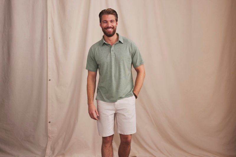 Performance Piqu&eacute; Polo - SILVER PINE