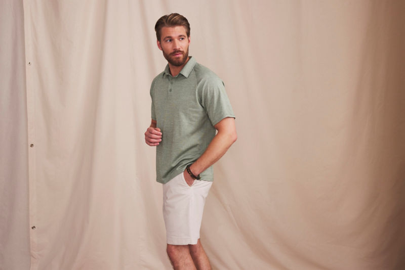 Performance Piqu&eacute; Polo - SILVER PINE image number 4