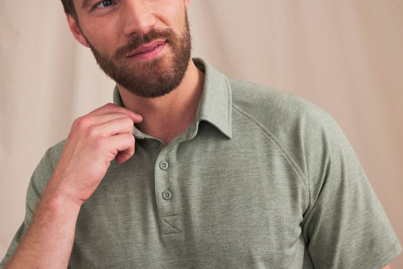 Performance Piqu&eacute; Polo - SILVER PINE image number 1