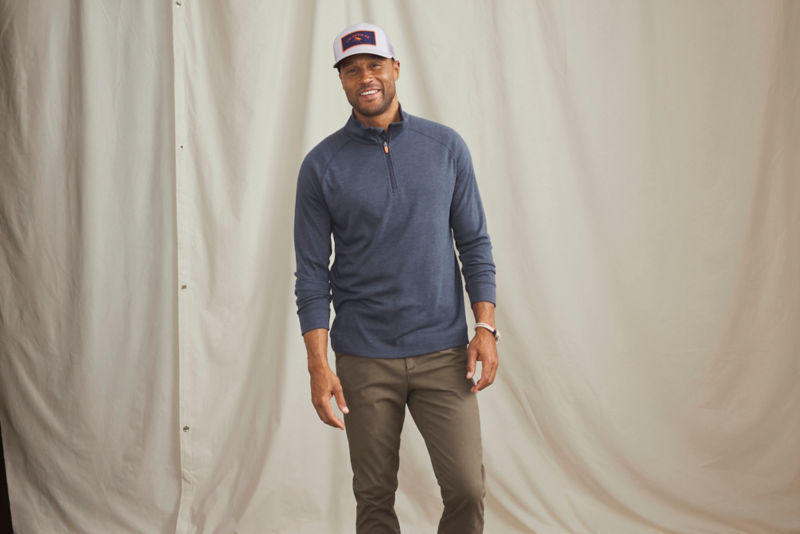 DriCast&trade; 1/4-Zip Sweatshirt - DARK NAVY image number 2