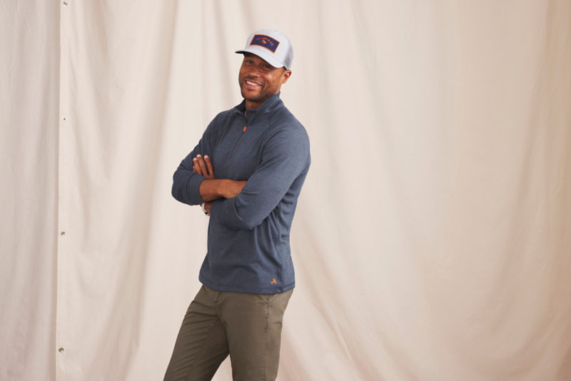 DriCast&trade; 1/4-Zip Sweatshirt - DARK NAVY image number 3