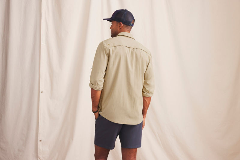 Men&rsquo;s Open Air Caster Long-Sleeve Shirt - KHAKI/SNOW image number 6