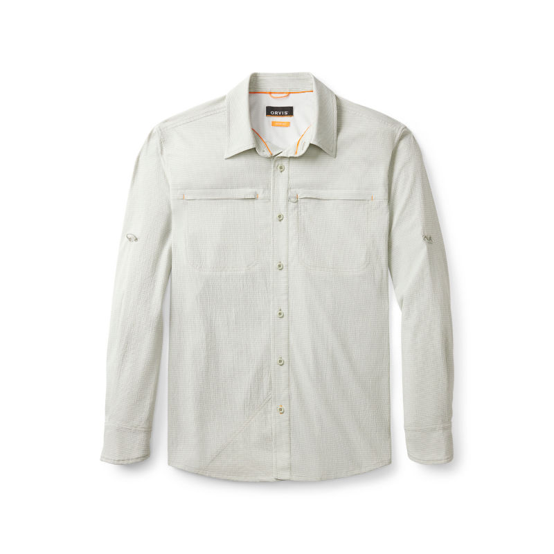 Men&rsquo;s Open Air Caster Long-Sleeve Shirt - CELADON/WHITE image number 0