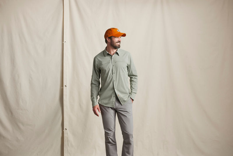 Men&rsquo;s Open Air Caster Long-Sleeve Shirt - SILVERPINE/CELADON