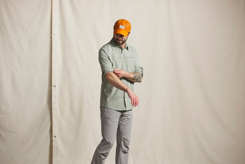 Men&rsquo;s Open Air Caster Long-Sleeve Shirt - SILVERPINE/CELADON image number 1