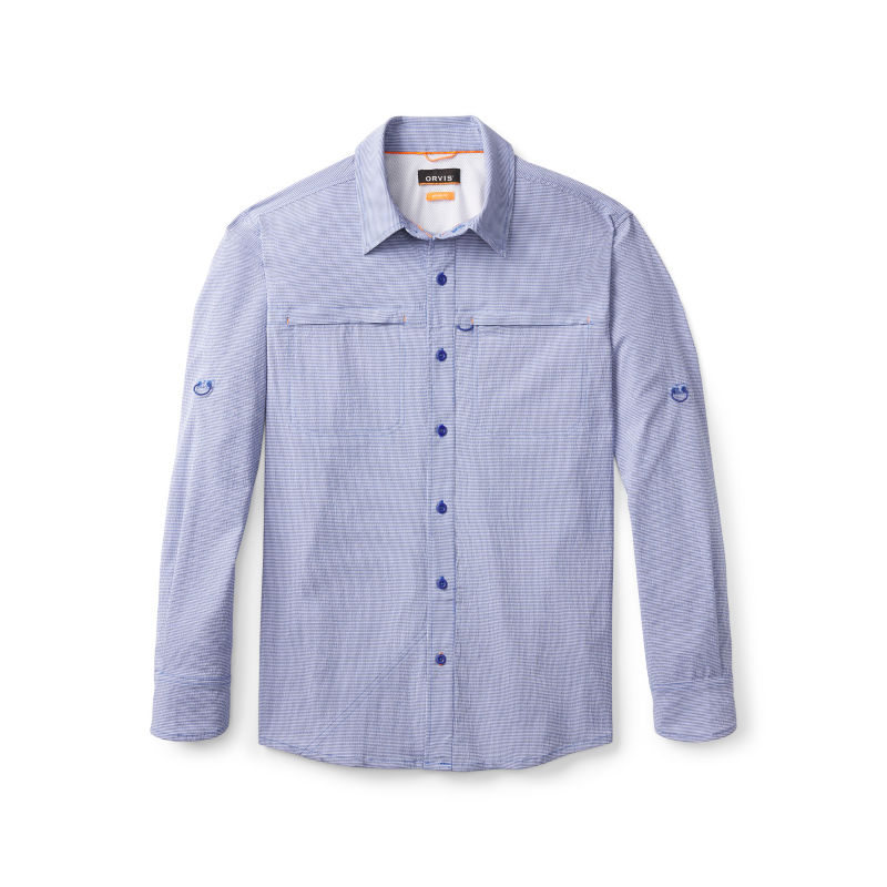 Men&rsquo;s Open Air Caster Long-Sleeve Shirt - ULTRAMARINE/WHITE image number 0