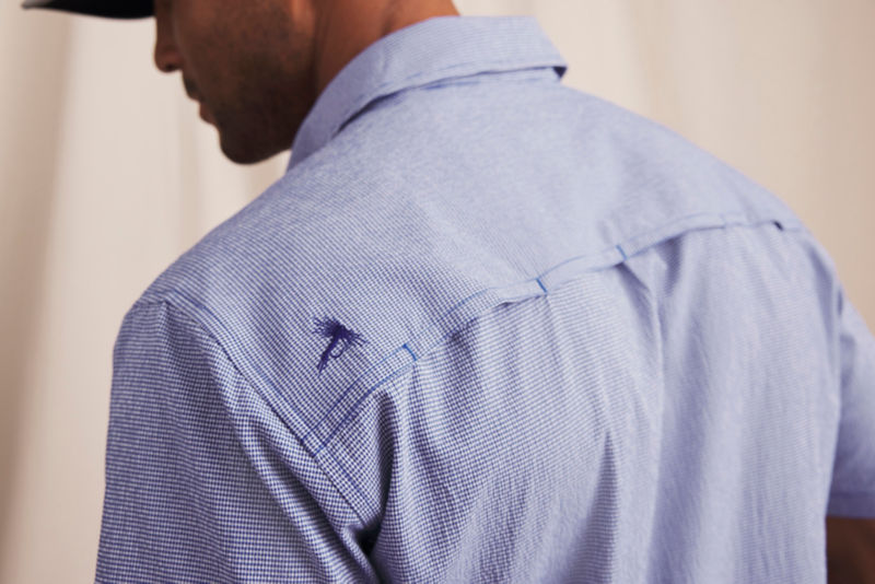 Men&rsquo;s Open Air Caster Short-Sleeve Shirt - ULTRAMARINE/WHITE image number 2