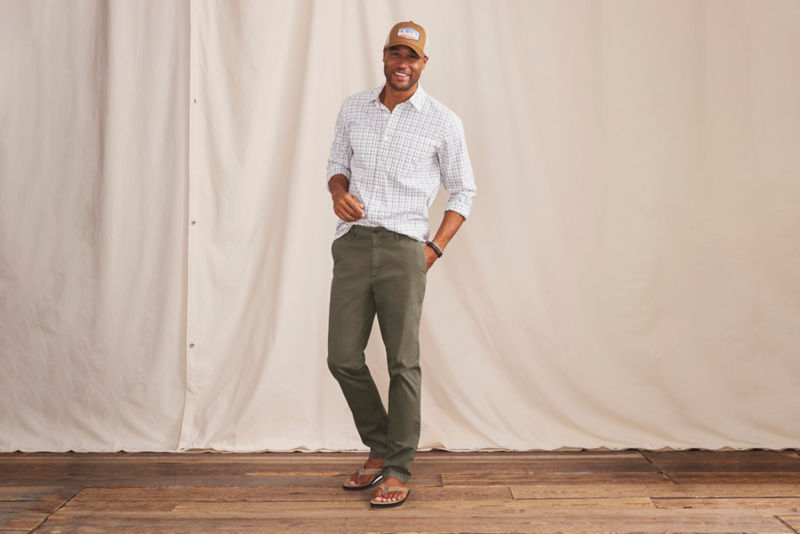 1856 Stretch Twill Regular Fit Chinos - KHAKI image number 7