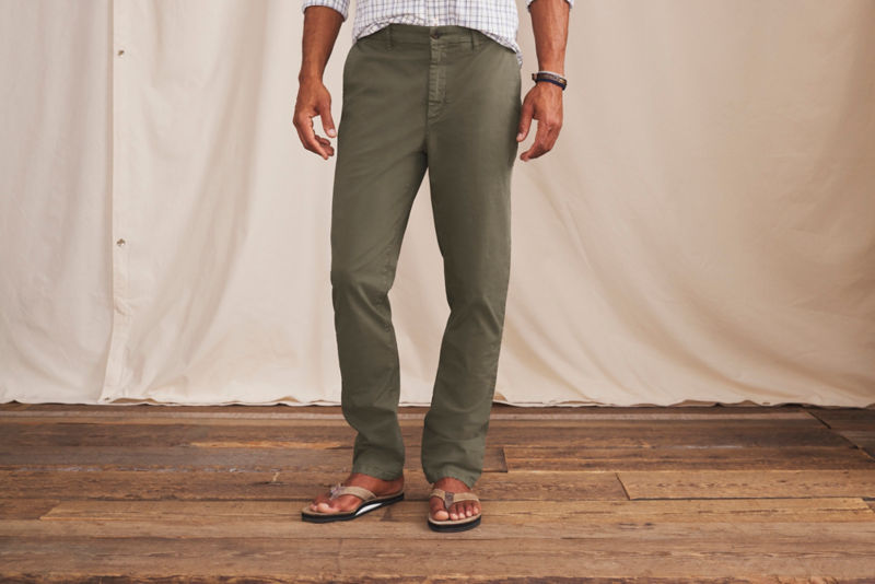 1856 Stretch Twill Regular Fit Chinos - KHAKI image number 4
