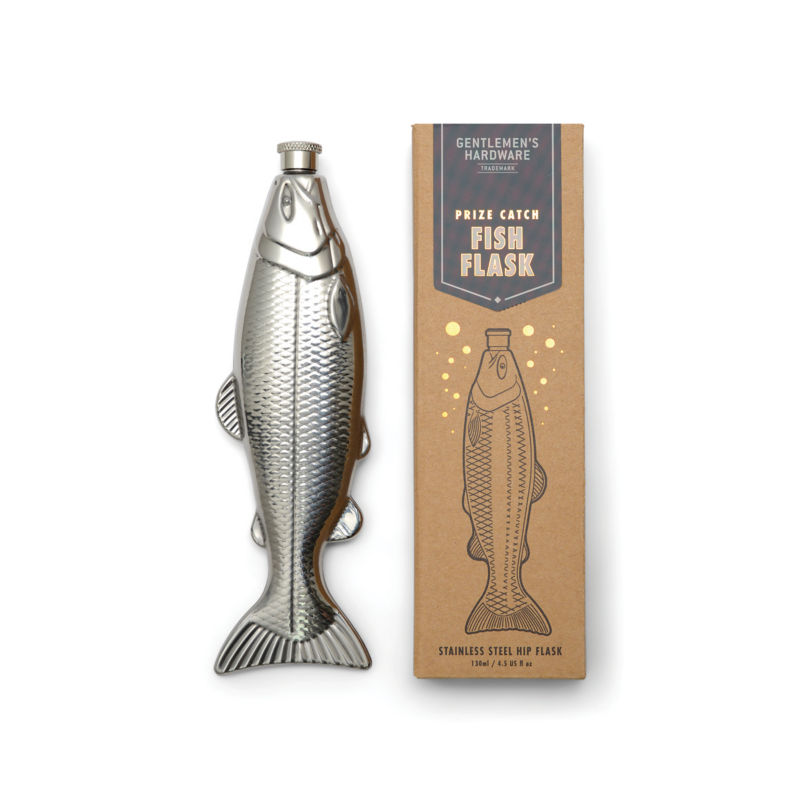 Gentlemen's Hardware Fish Flask -  image number 1