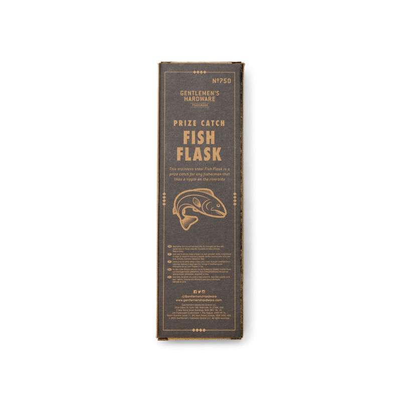 Gentlemen's Hardware Fish Flask -  image number 2