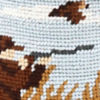 Leather Needlepoint Can Cooler - UPLAND SHOOT