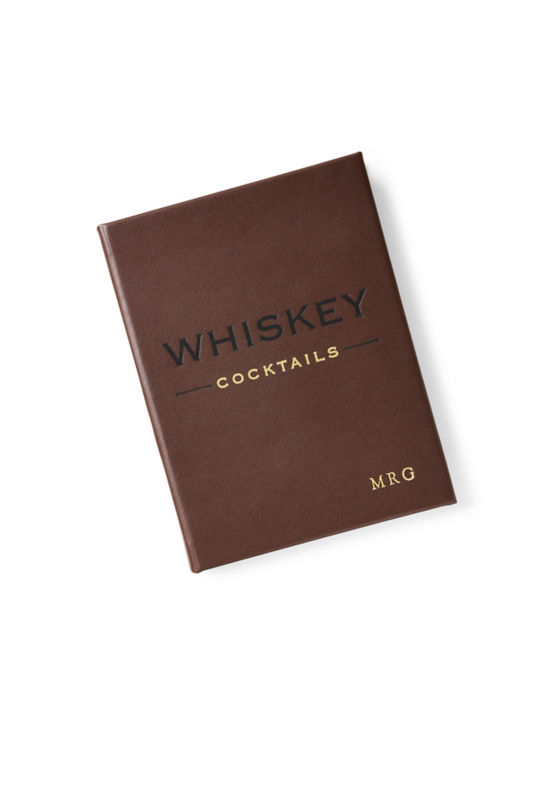 Leather-Bound Whiskey Cocktails Book - 