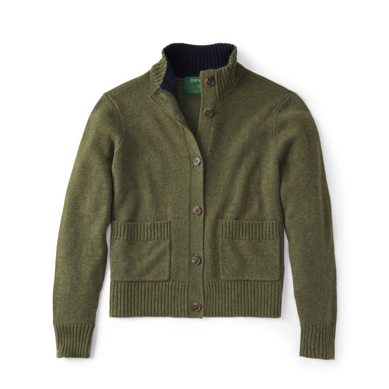Brookside Button-Down Cardigan - MOSS HEATHER