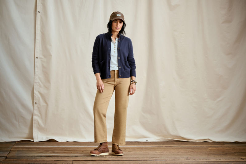 Kut from the Kloth&reg; Charlotte Denim Wide-Leg Cropped Jeans - CARAMEL image number 2