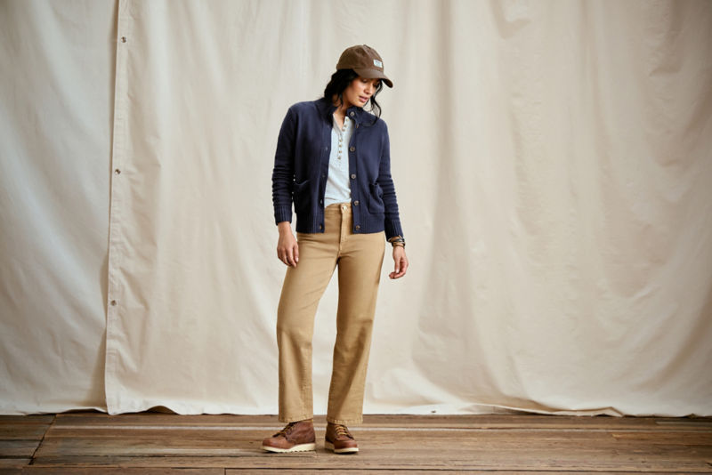 Kut from the Kloth&reg; Charlotte Denim Wide-Leg Cropped Jeans - CARAMEL image number 0