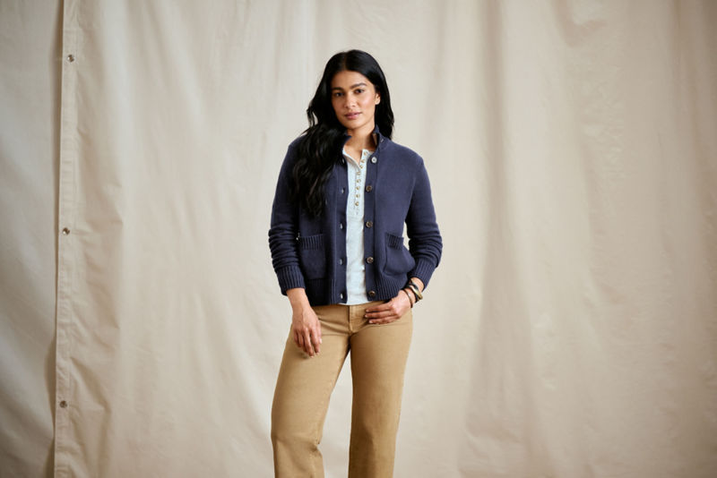 Brookside Button-Down Cardigan - TRUE NAVY