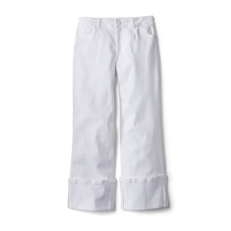 Kut from the Kloth&reg; Charlotte High-Rise Wide-Leg Cuffed Jeans - WHITE image number 2