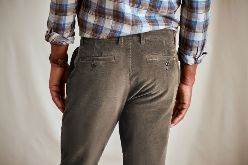 1856 Stretch Corduroy Chinos - SLATE image number 2