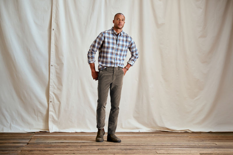 Regent Long-Sleeve Flannel Shirt - PALESTONE/ESPRESSO