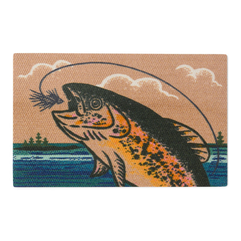 Neighburly Printed Doormat 2' x 3' - JUMPING FISH image number 0