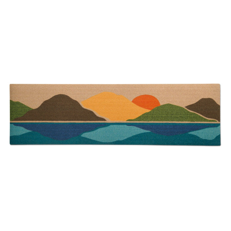 Neighburly Printed Doormat 2' x 6' - MOUNTAIN SUN
