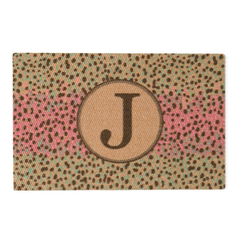 Neighburly Trout Monogrammed Doormat 2&rsquo; x 3&rsquo; - TROUT