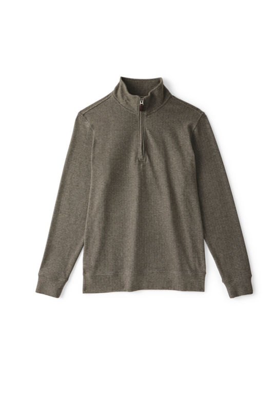 Men&rsquo;s Snowy River 1/4-Zip Sweatshirt - IVY HERRINGBONE
