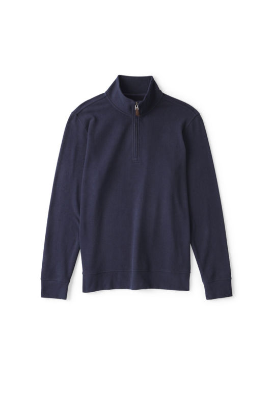 Men&rsquo;s Snowy River 1/4-Zip Sweatshirt - TRUE NAVY HERRINGBONE image number 5