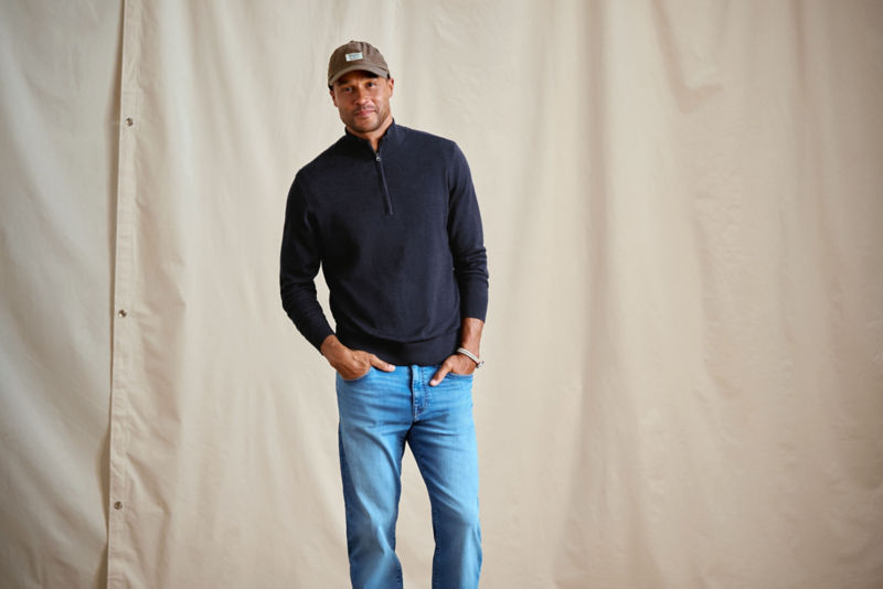 Lightweight Merino 1/4-Zip - DARK NAVY HEATHER