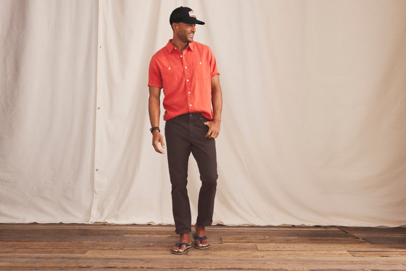 Men&rsquo;s 1856 Stretch Twill 5-Pocket Pants - MUSHROOM image number 6